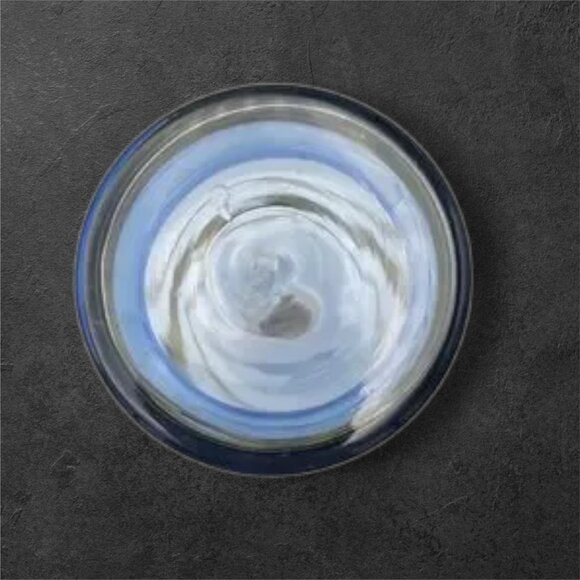 Vintage Bohemia Decanter Set with 6 Glasses Frosted Blue with Gold Gilt Trim - Picture 3 of 14